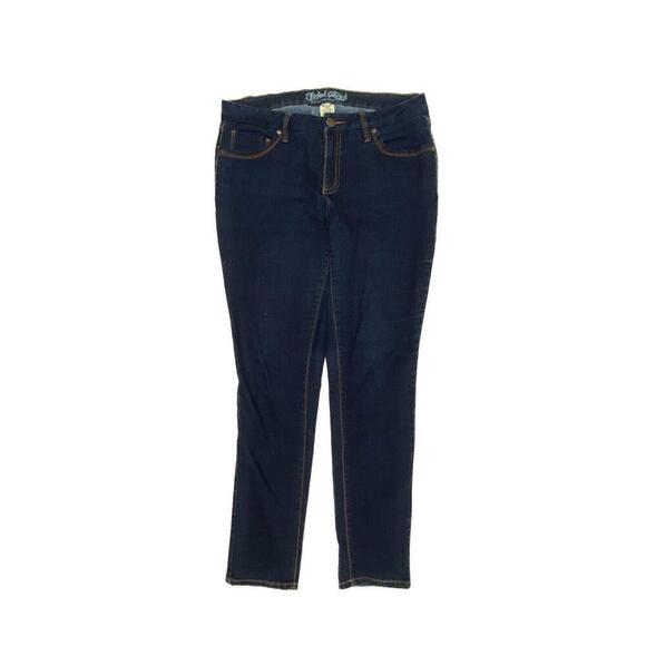 Faded Glory Velvet Touch Skinny Women's size 12 Dark Wash Blue Denim jeans - Picture 1 of 3
